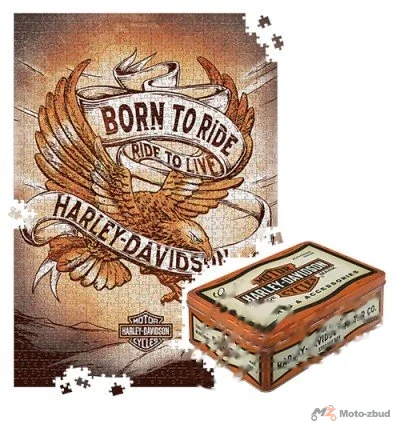 Puszka l puzzle h-d born to ride eagle 2 56013