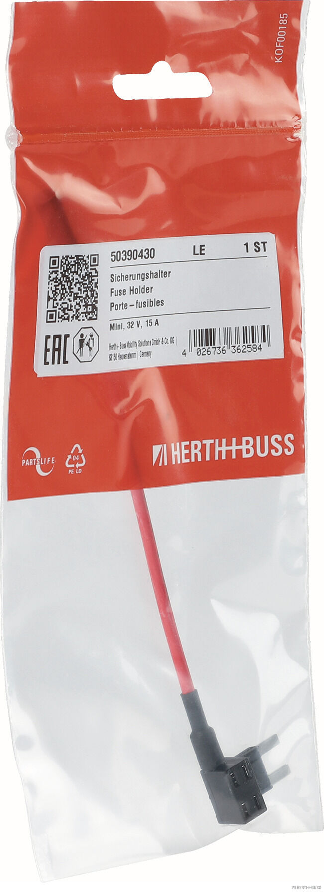 Obudowa bezpiecznika płaskiego mini HERTH+BUSS 50390430 — ujęcie 2