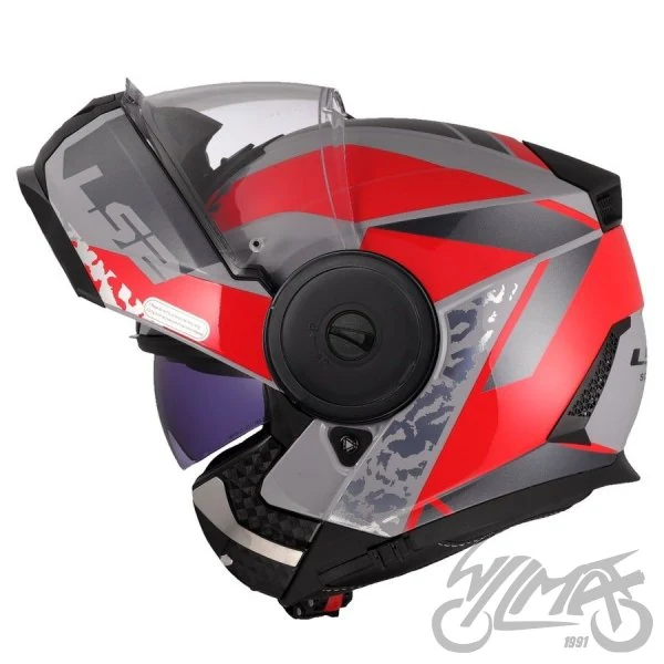 Kask szczękowy LS2 FF902 Scope II Oxyd Grey Red-06 — L — ujęcie 3
