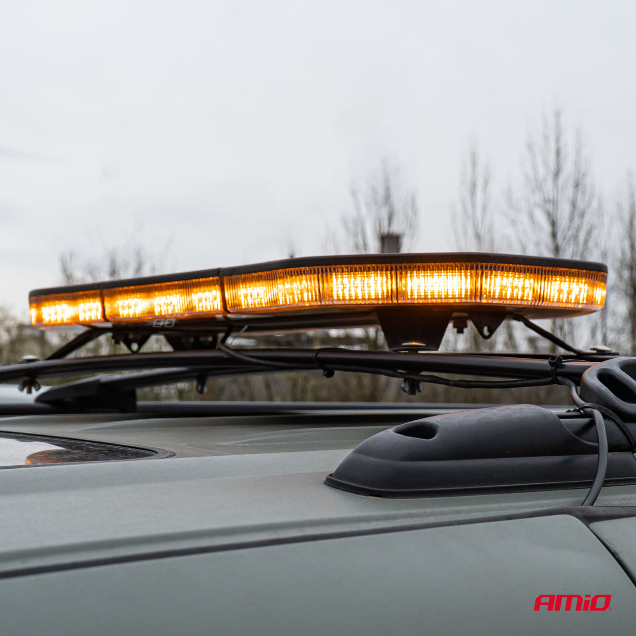Belka ostrzegawcza LED 51 funkcji 117 cm homologacja R65 R10 12-24V — ujęcie 2