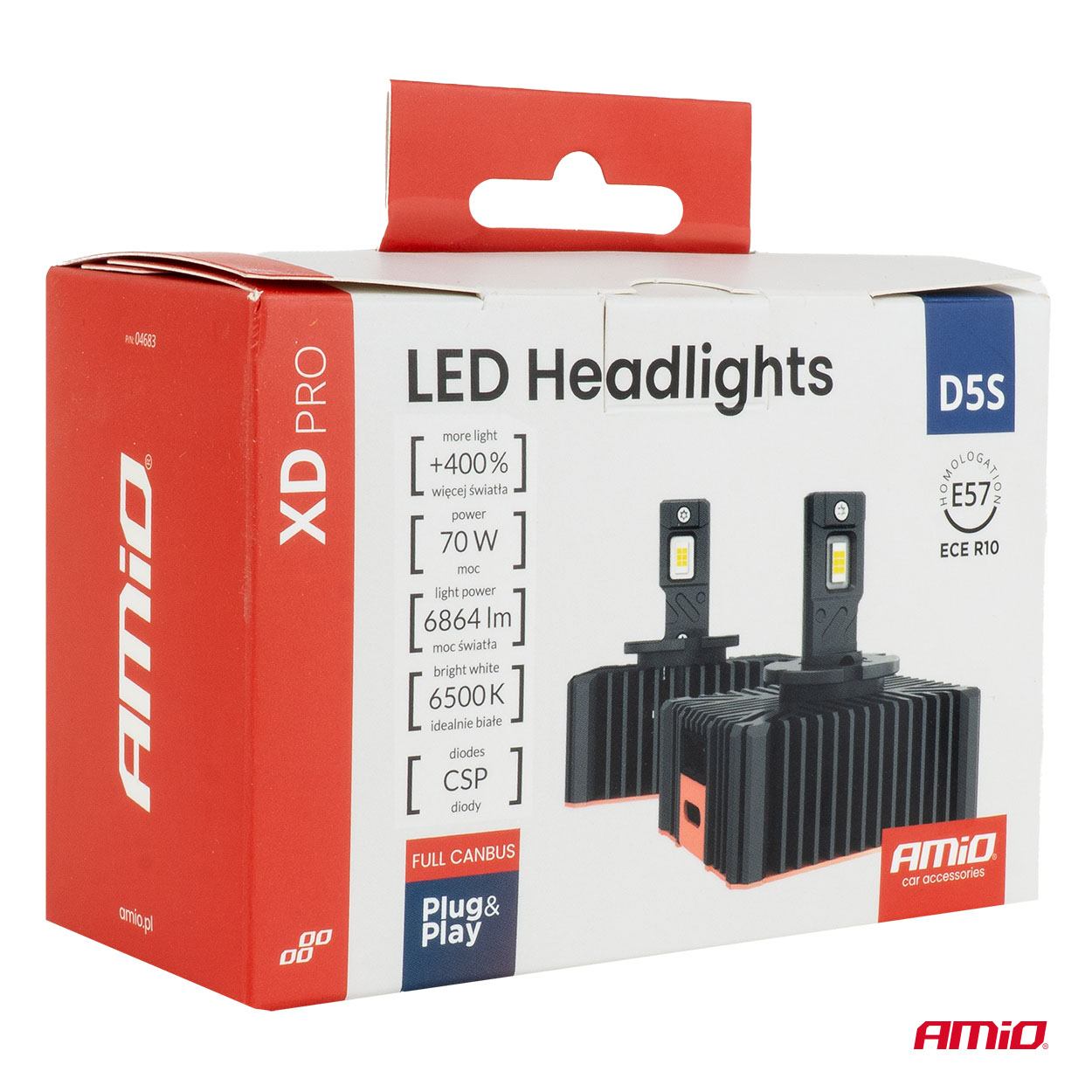 Żarówki samochodowe LED XD PRO D5S FULL CANBUS — ujęcie 5