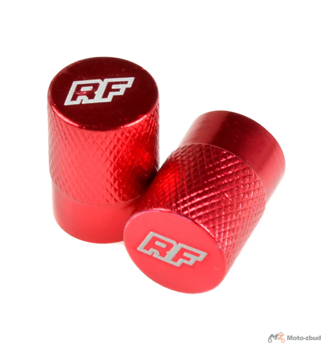 Nakrętka wentyla Racing Force TP2 aluminium czerwona 2szt