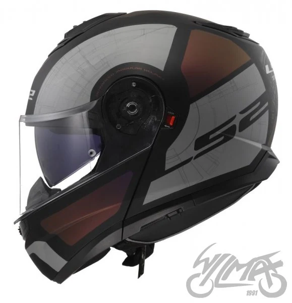 Kask szczękowy LS2 FF908 Strobe II Orion Matt Black Purple Blue — M — ujęcie 2