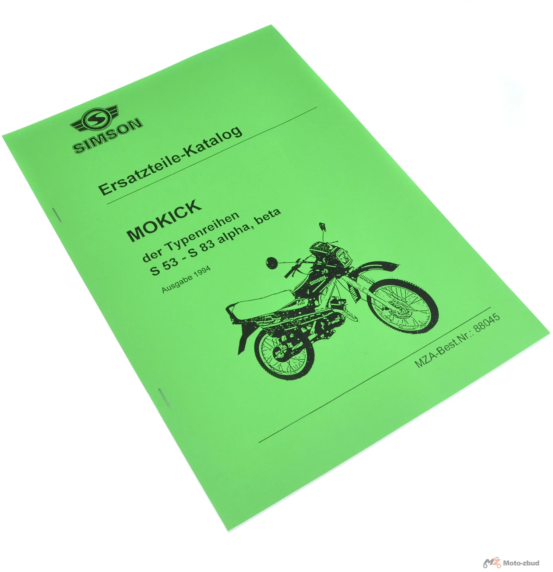 Katalog części Simson alpha Beta S53 S83 wydanie 1994 MZA