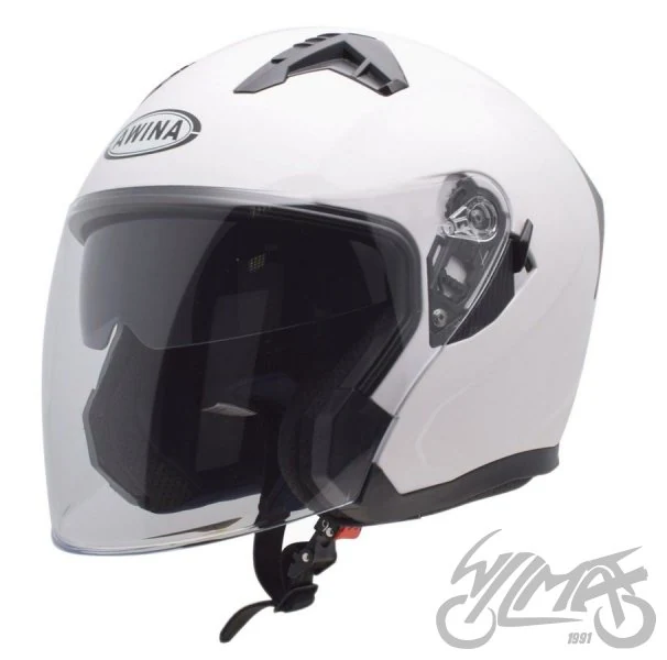 Kask otwarty Awina JK528, biały — rozmiar S — ujęcie 1