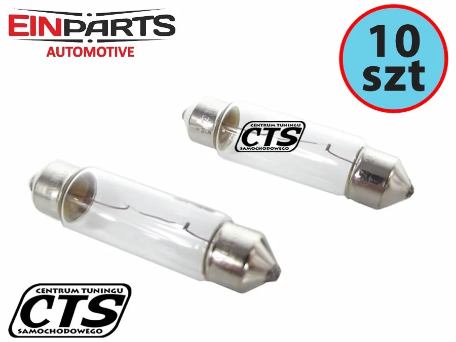Żarówka rurkowa SV8.5 12V 11x42mm 10W EINPARTS (10szt.) — ujęcie 2