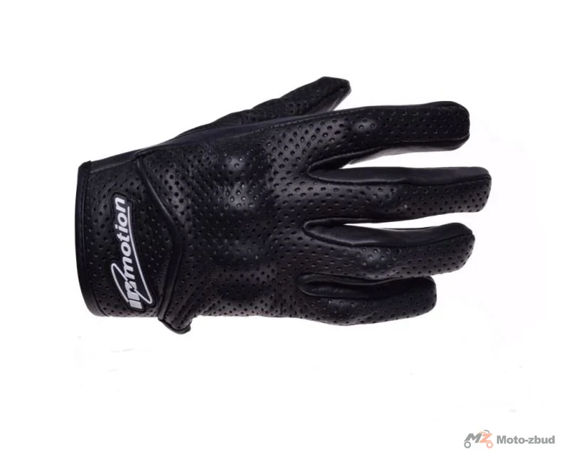 Rękawice InMotion perforowane, wzmocnione — czarny, XS