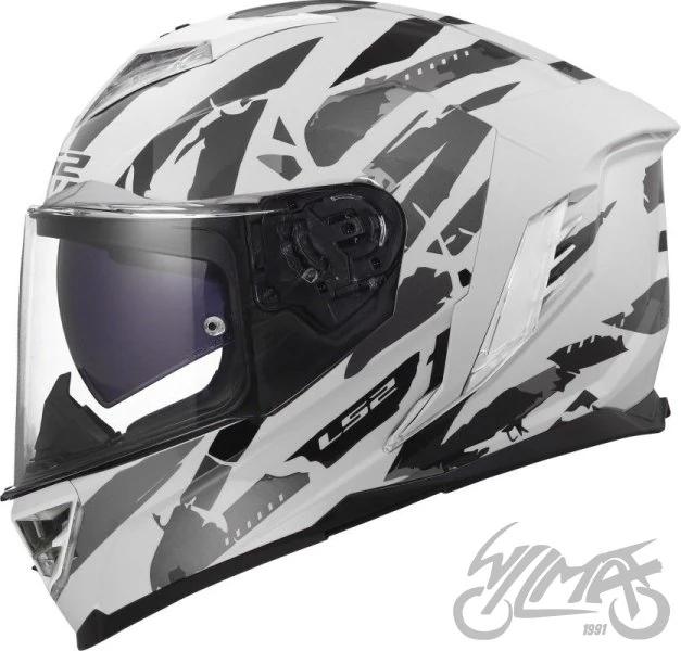 Kask LS2 FF818 Storm III Kaos White Grey — rozmiar M — ujęcie 1
