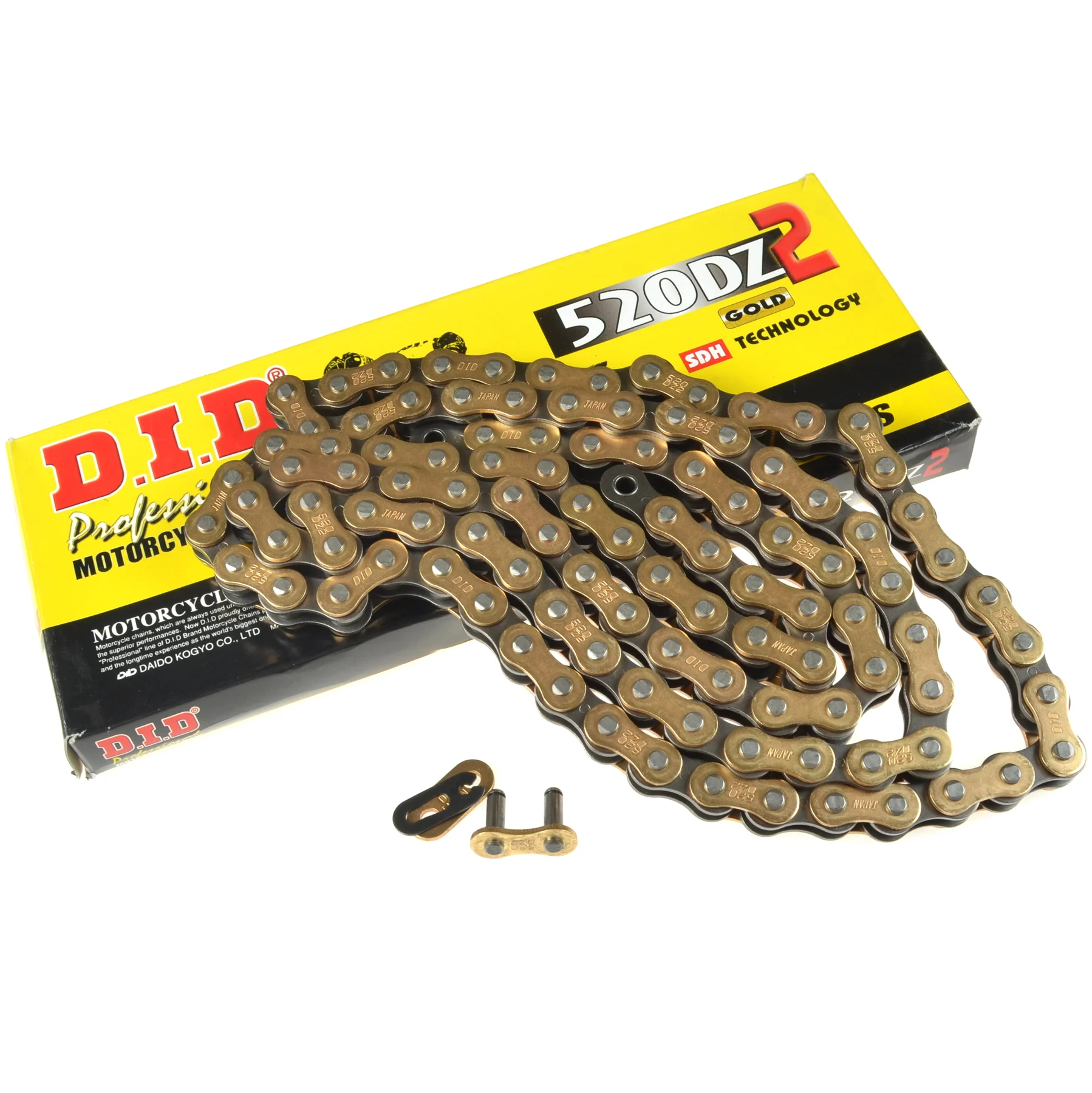 Łańcuch napędowy 520 gold&black DID 108 ogniw — ujęcie 1