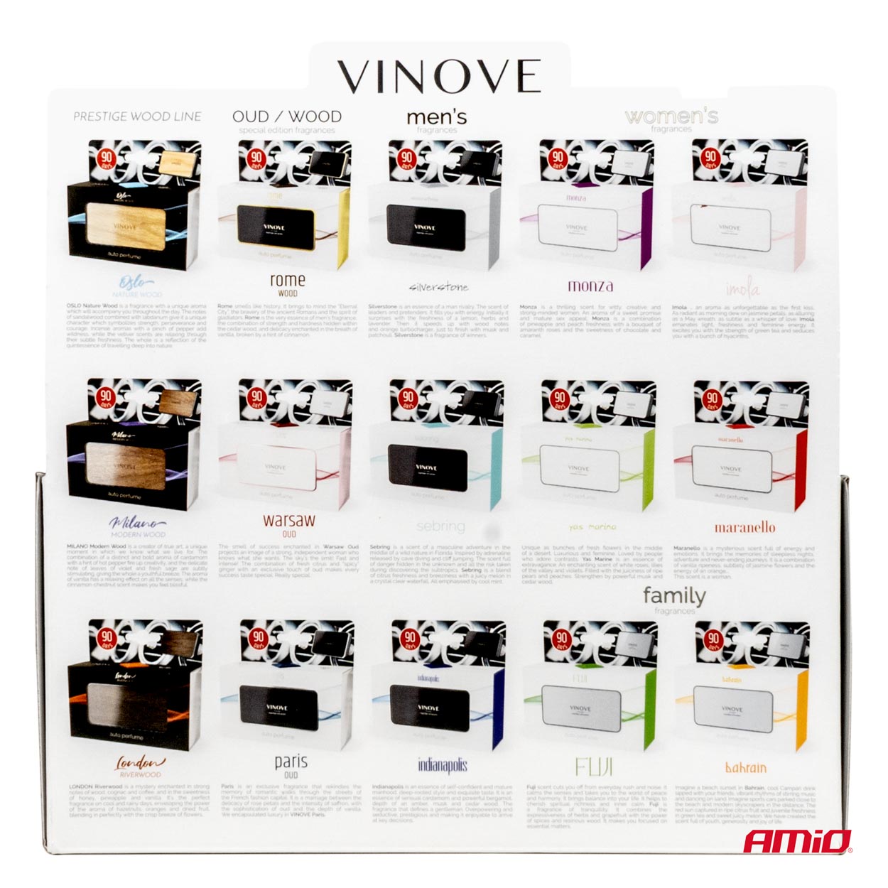 VINOVE Zestaw startowy ekspozytor plus 18 odświeżaczy — ujęcie 5