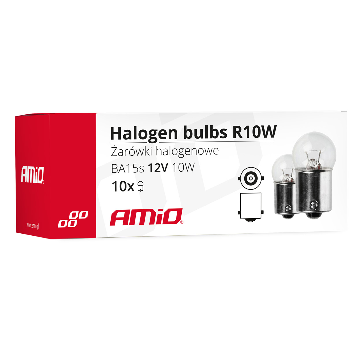 Żarówki halogenowe R10W BA15s 12 V 10 W 10 szt. — ujęcie 3