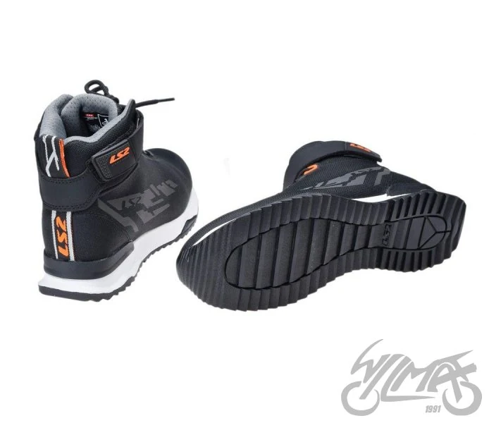Buty motocyklowe LS2 Acrux — czarno-pomarańczowe, rozmiar 41 — ujęcie 2