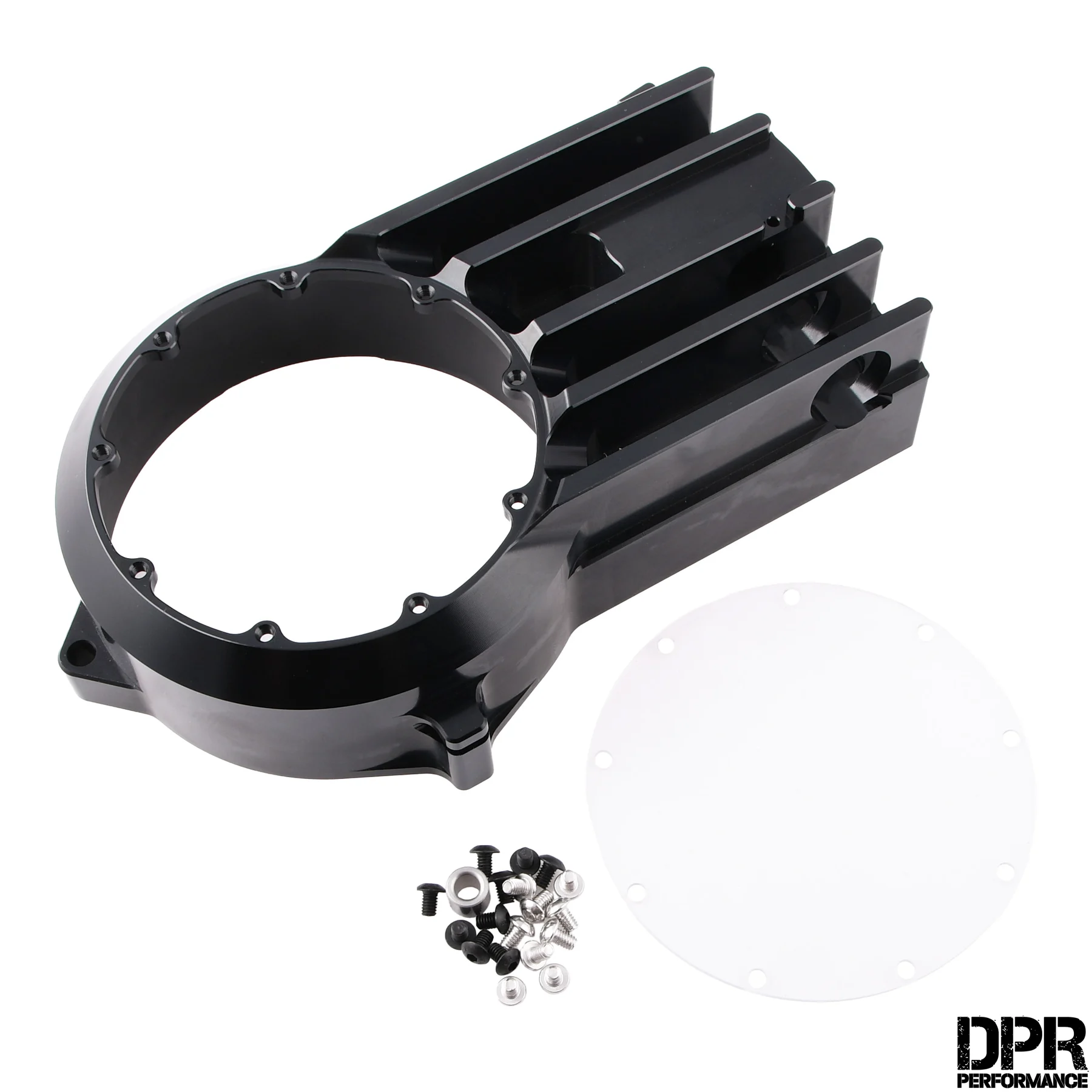 Pokrywa silnika prawa DPR Performance CNC Clear do Simson S51, SR50 — czarna — ujęcie 2