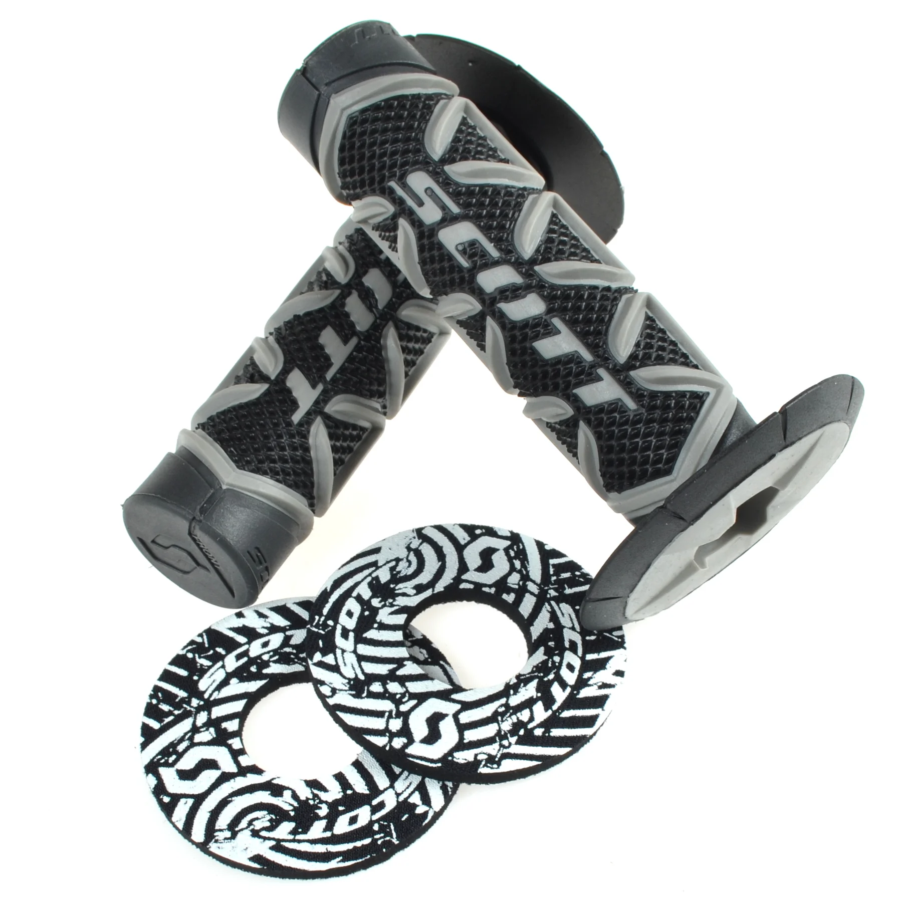 Guma manetki Scott diamond grips czarno szara kpl. — ujęcie 1