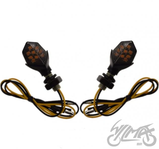 Kierunkowskazy mini LED, M8 × 1,25, przewód 280 mm — para AM1459 — ujęcie 1