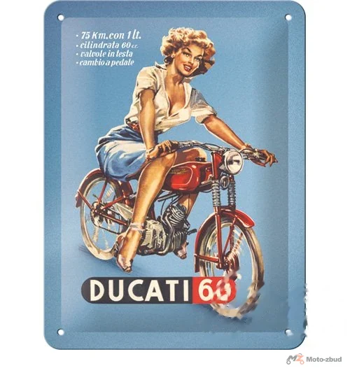 Tablica plakat 15X20 Ducati cilindrata 60 26312