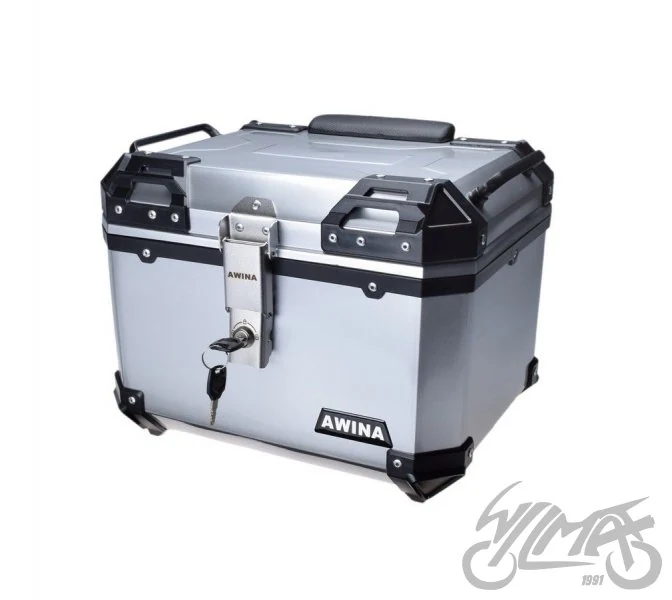 Kufer Awina 45L 43.5 × 38 × 34 cm srebrny — ujęcie 1