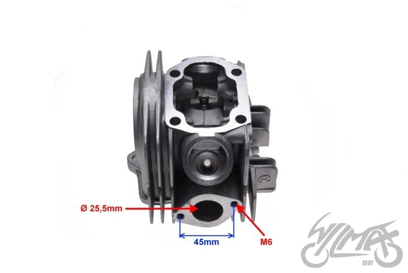 Głowica cylindra cross 125 cm³ 55,00 mm 4T — ujęcie 3