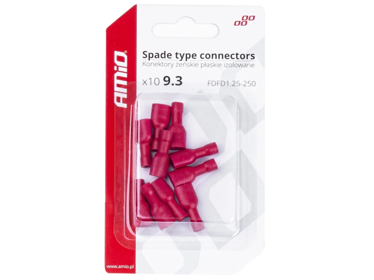 Złącze konektorowe żeńskie izolowane 9.30 mm 10A (10 szt.) — ujęcie 2