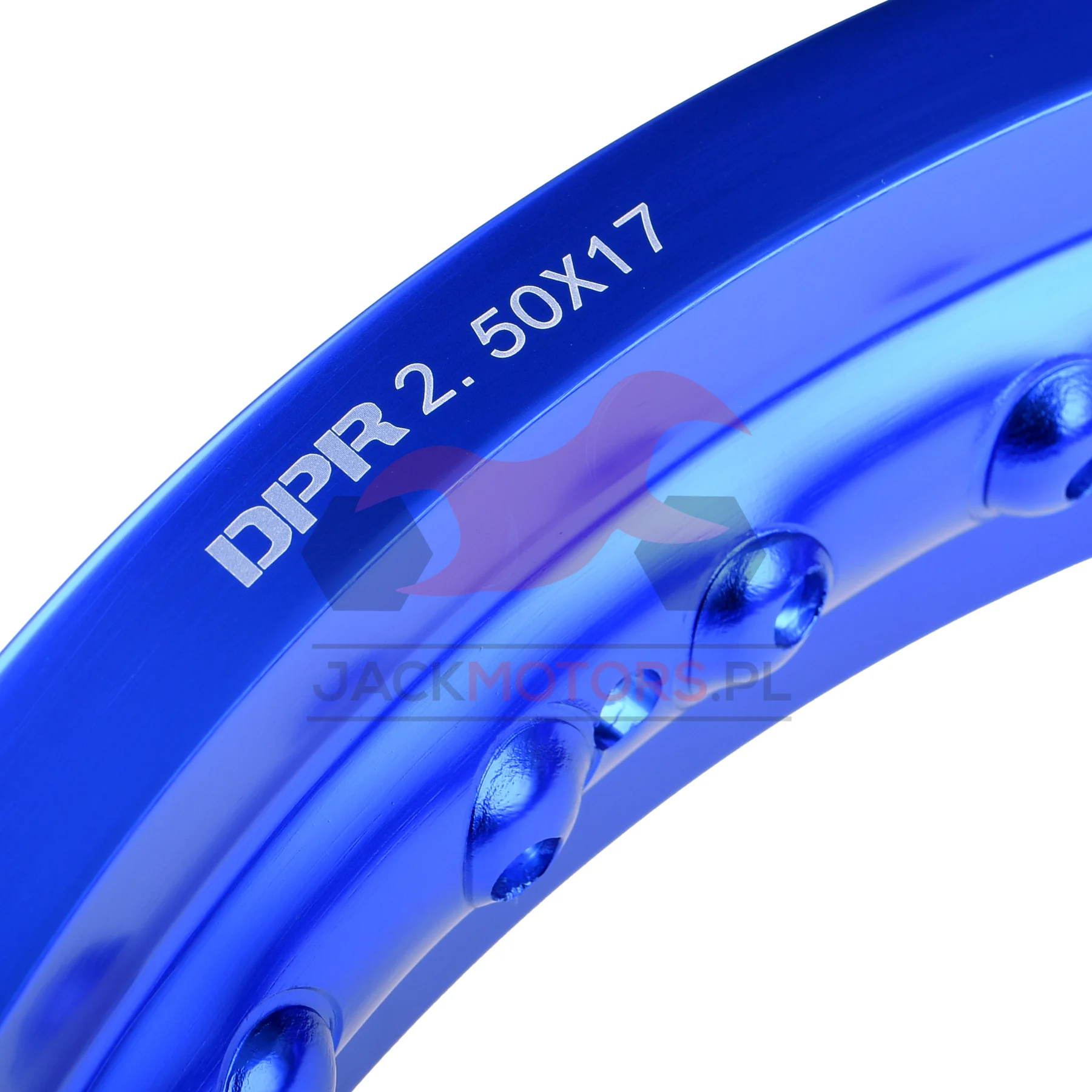 Obręcz koła 2,50 × 17 aluminiowa niebieska DPR Classic — ujęcie 2