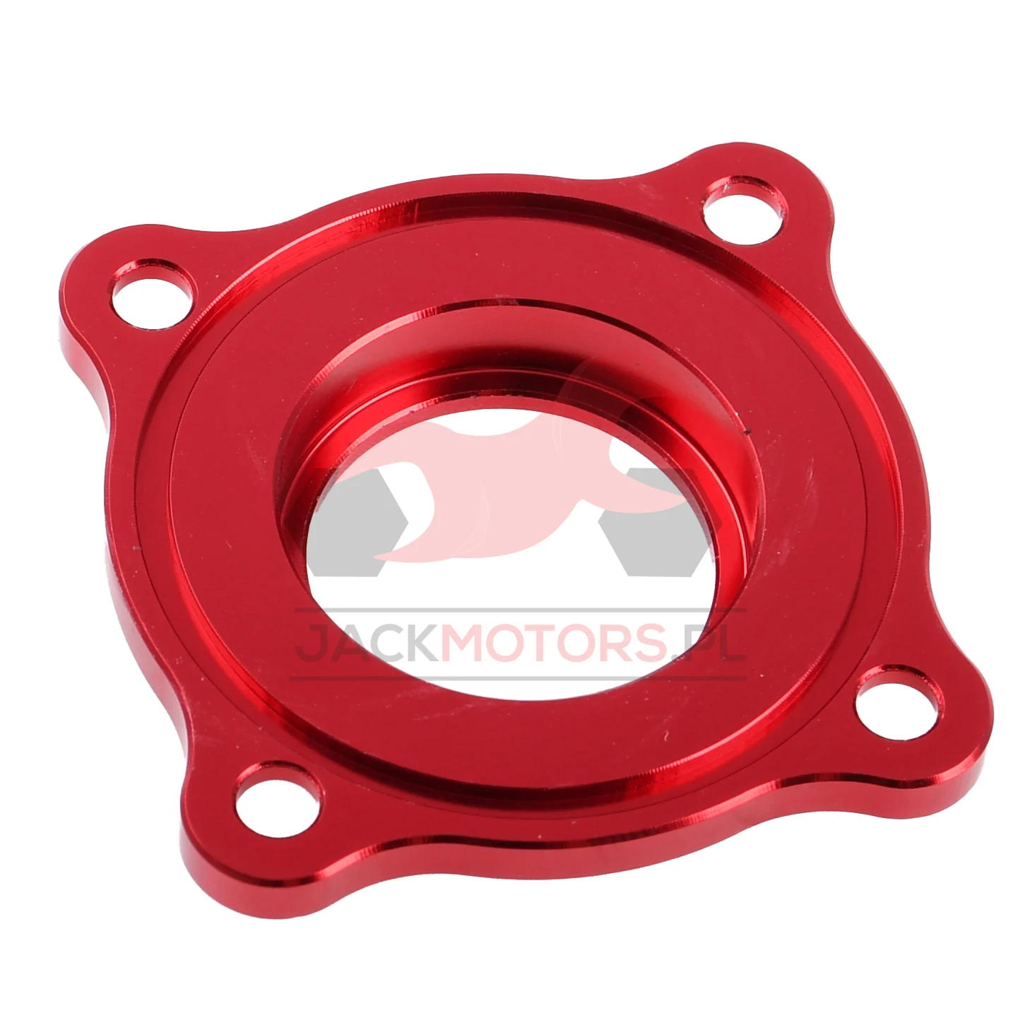 Blacha simeringu zębatki zdawczej Simson czerwona aluminium CNC racing DPR Performance — ujęcie 2