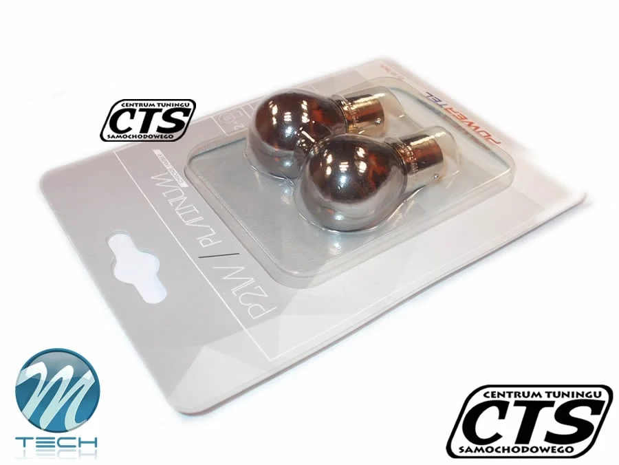 Żarówka BA15s 12V 21W PowerTec CHROME / AMBER (2szt.) — ujęcie 3