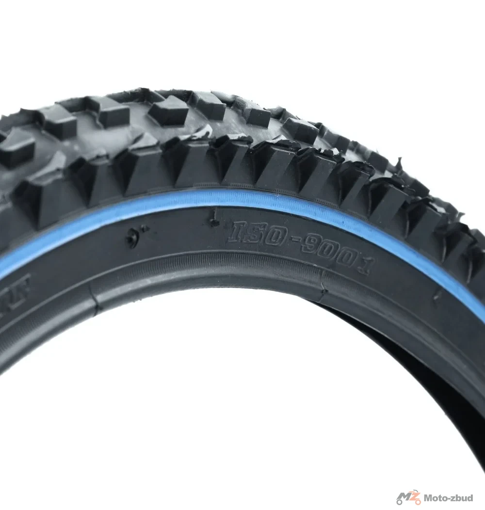 Opona rowerowa 20 × 1.95 z niebieskim paskiem — ujęcie 2