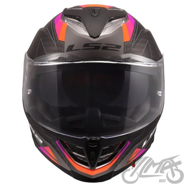 Kask LS2 FF818 Storm III sporty Grey purple — rozmiar M — ujęcie 3