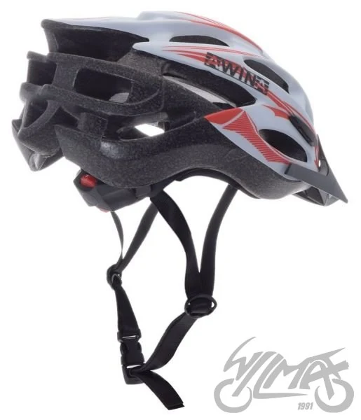 Kask rowerowy Awina by MOON MTB L biało/czerwony — MV88 — ujęcie 2