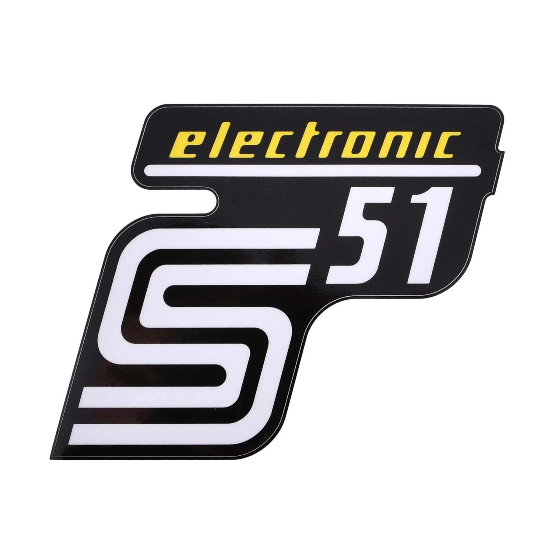 Naklejka Simson pokrywy electronic żółta premium MZA — ujęcie 1