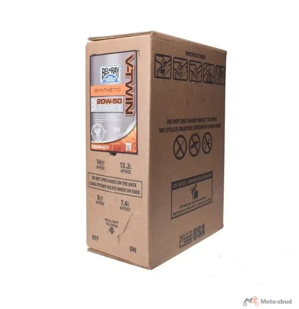 Olej Bel-Ray v-twin syntetyk 4T 20 W-50 22,7 l box