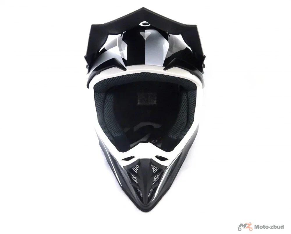 Kask VCAN model V332 XR-7 pro enduro czarno-biały M — ujęcie 2