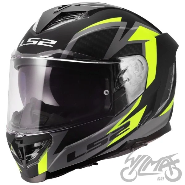 Kask LS2 FF818 Storm III Dynamo bl.h-v Yellow — rozmiar L — ujęcie 1