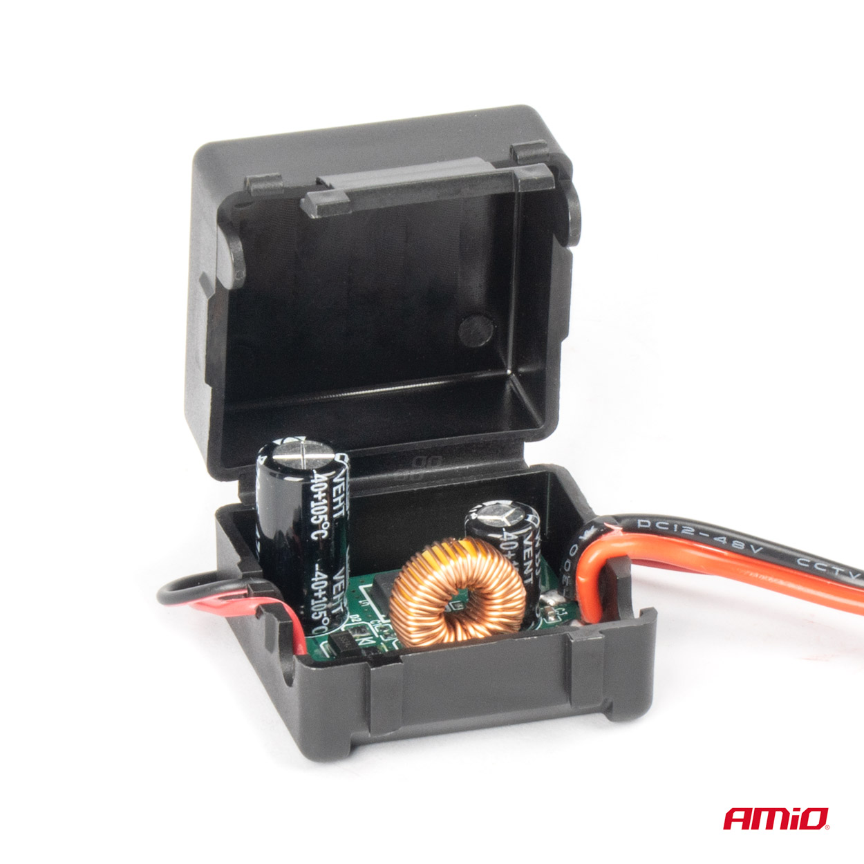 Samochodowy filtr przeciwzakłóceniowy z przetwornikiem DC-DC 12/24V-12V i wtyczką — ujęcie 3