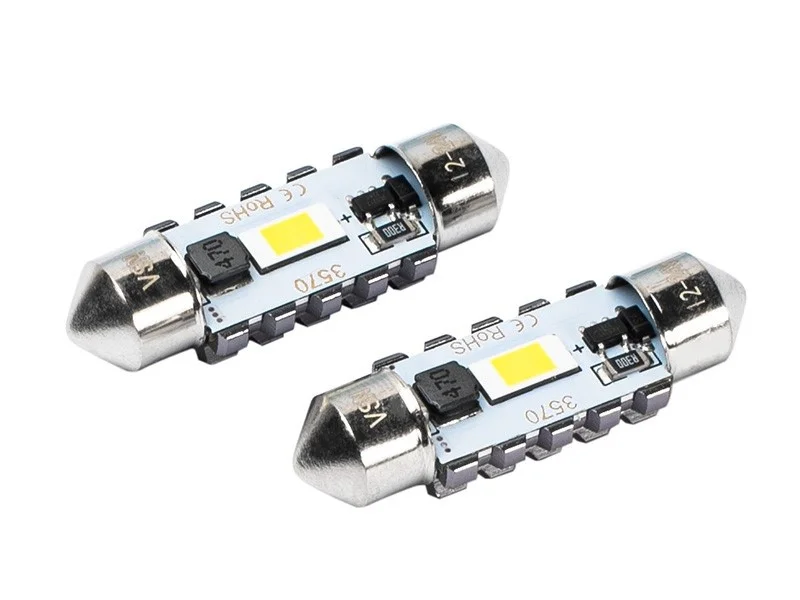Żarówka rurkowa SV8.5 12V/24V 36mm 1xSMD3570 Festoon CANBUS biała VISION (2szt.) — ujęcie 3