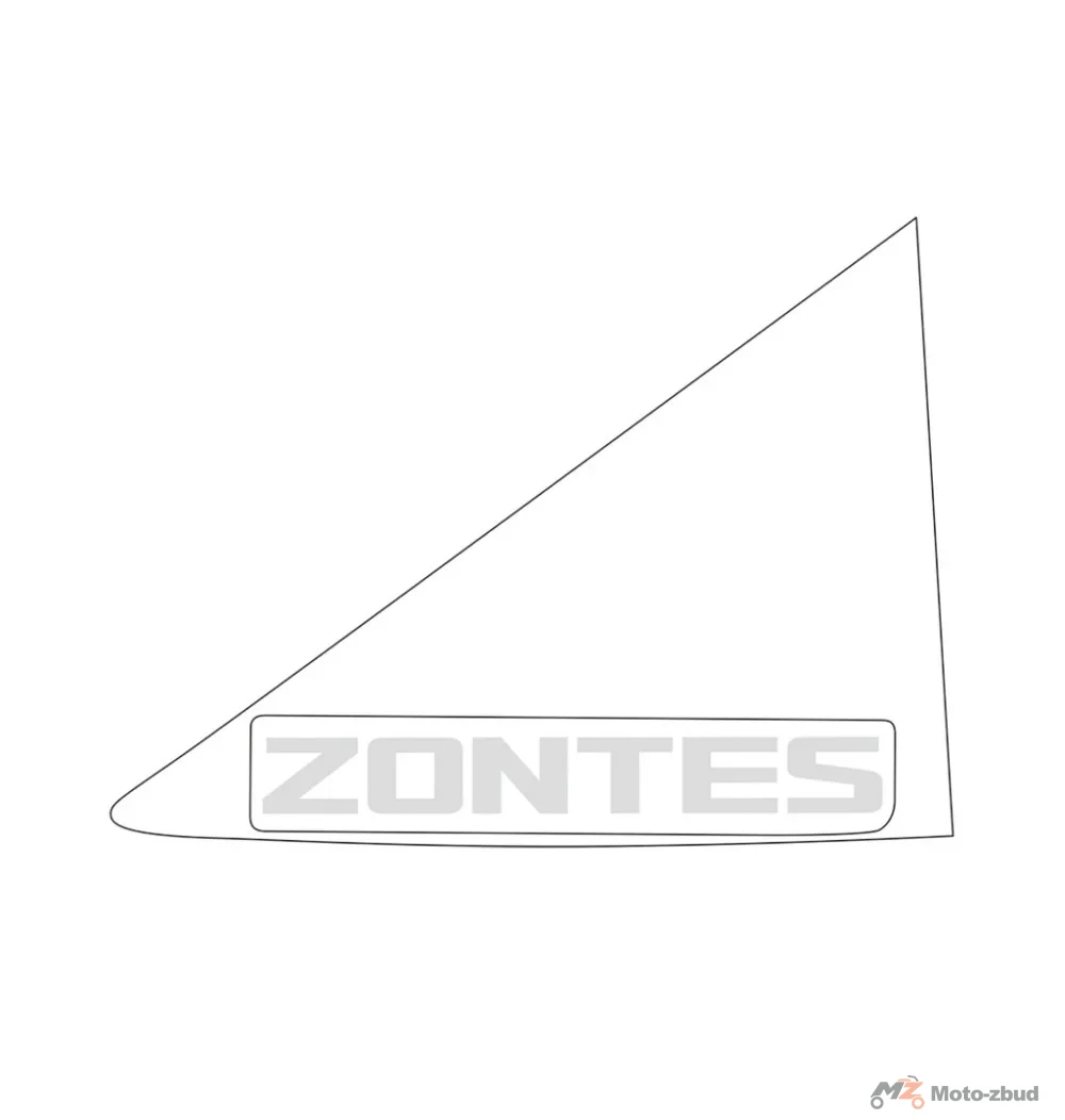 Naklejka na zbiornik paliwa lewa (nr kat.1210312-260000) (Zontes ZT 125-U1)