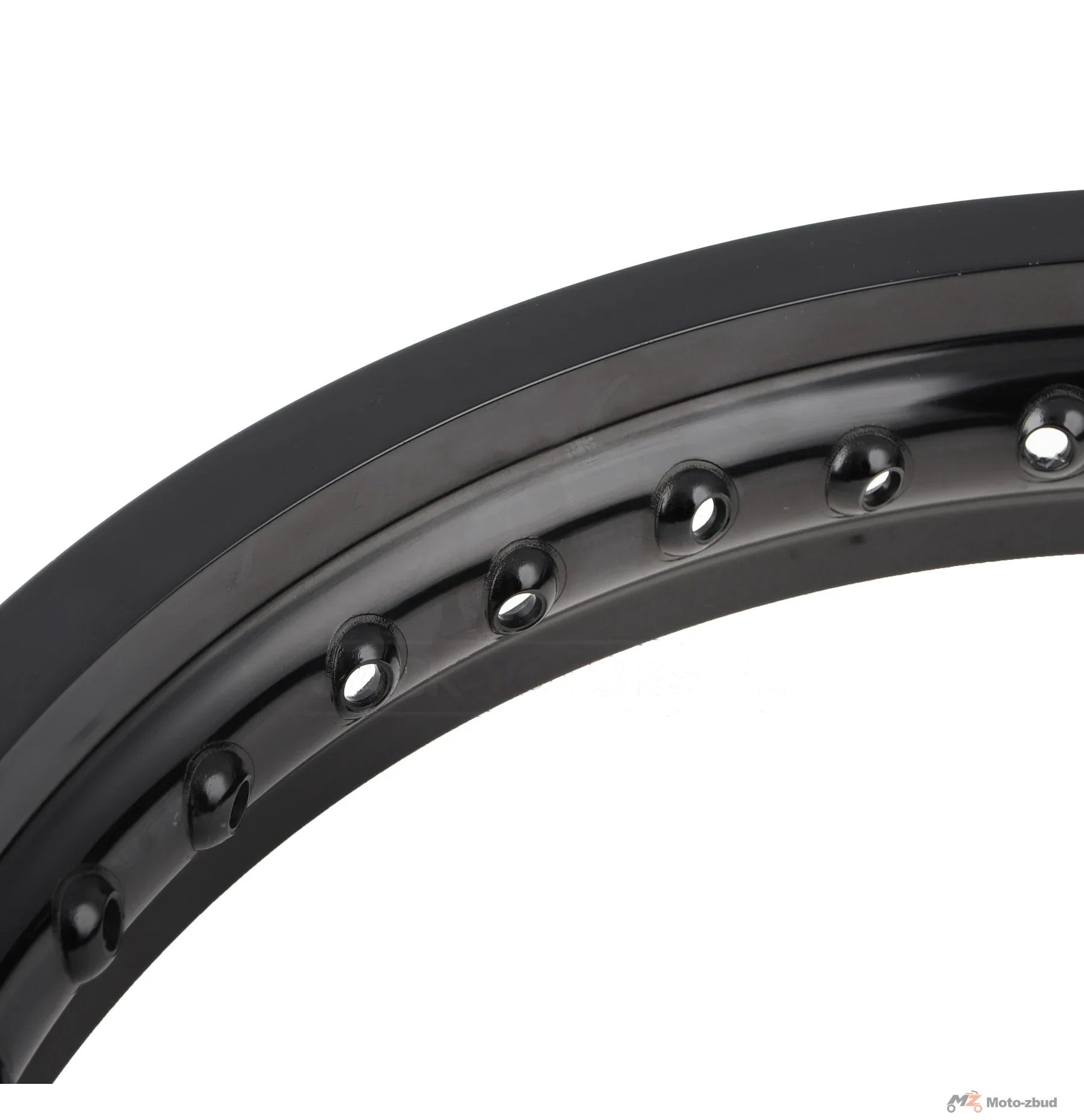 Obręcz koła Simson MZ ETZ 2,15 × 16 aluminiowa czarna polerowana MZA — ujęcie 3