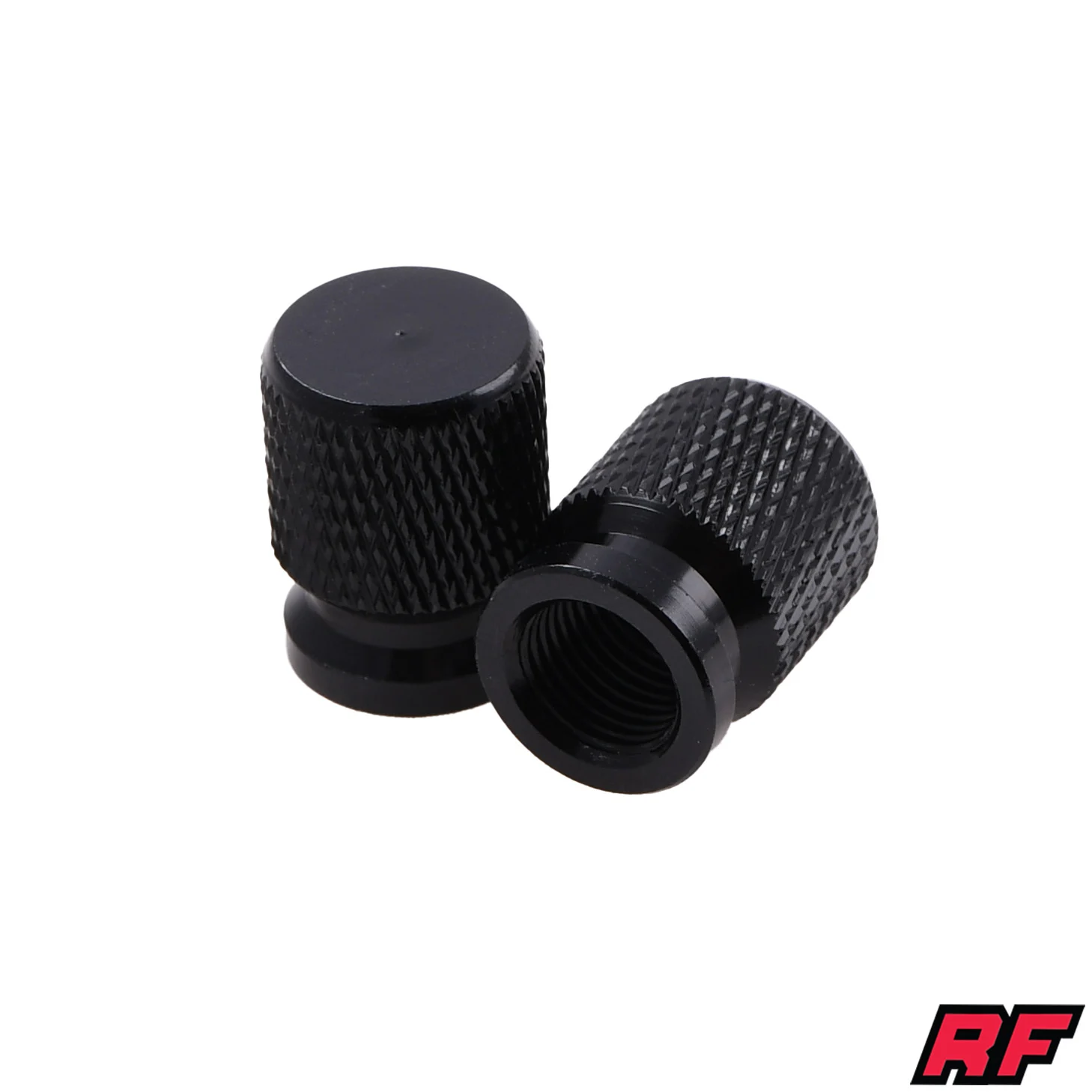 Nakrętka wentyla Racing Force cap V1 czarna 2szt — ujęcie 1