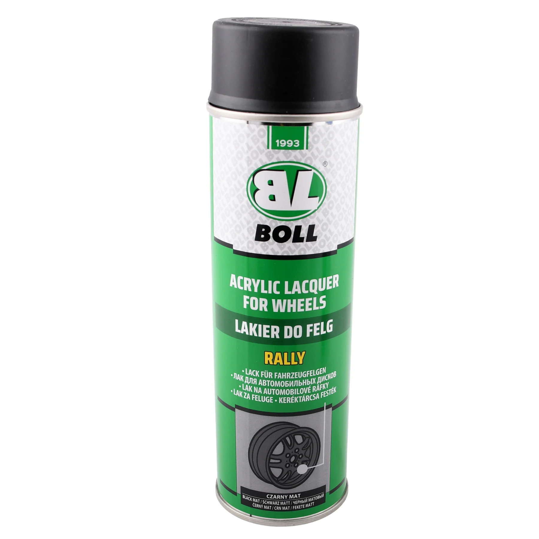 BOLL spray lakier do felg czarny mat 500 ml — ujęcie 1