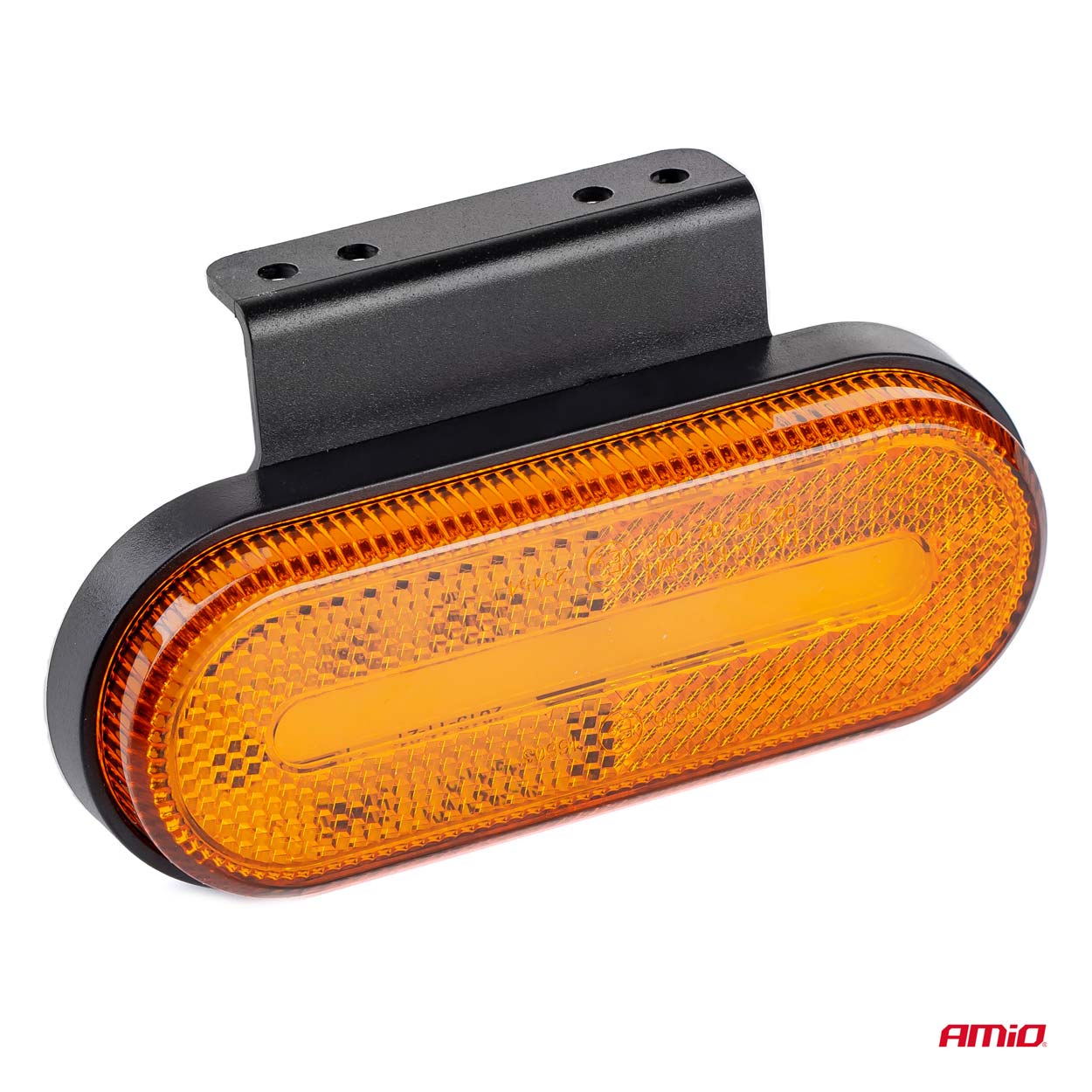 Lampa obrysowa LED OM-01-O owalna pomarańczowa — ujęcie 2