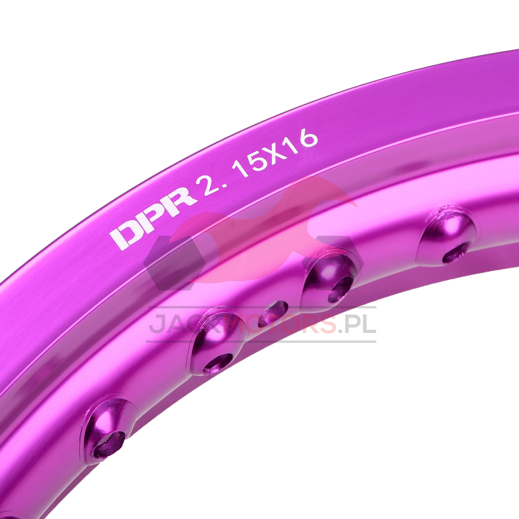 Obręcz koła Simson MZ ETZ 2,15 × 16 aluminiowa fioletowa DPR Classic — ujęcie 3