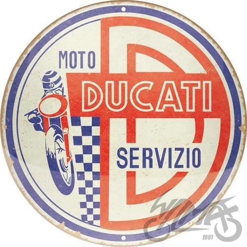Plakat okrągły 35 cm Ducati moto 25109 — ujęcie 1