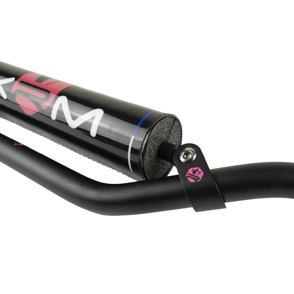 Kierownica KRM Pro Ride czarno - różowa 22 mm + gąbka — ujęcie 2