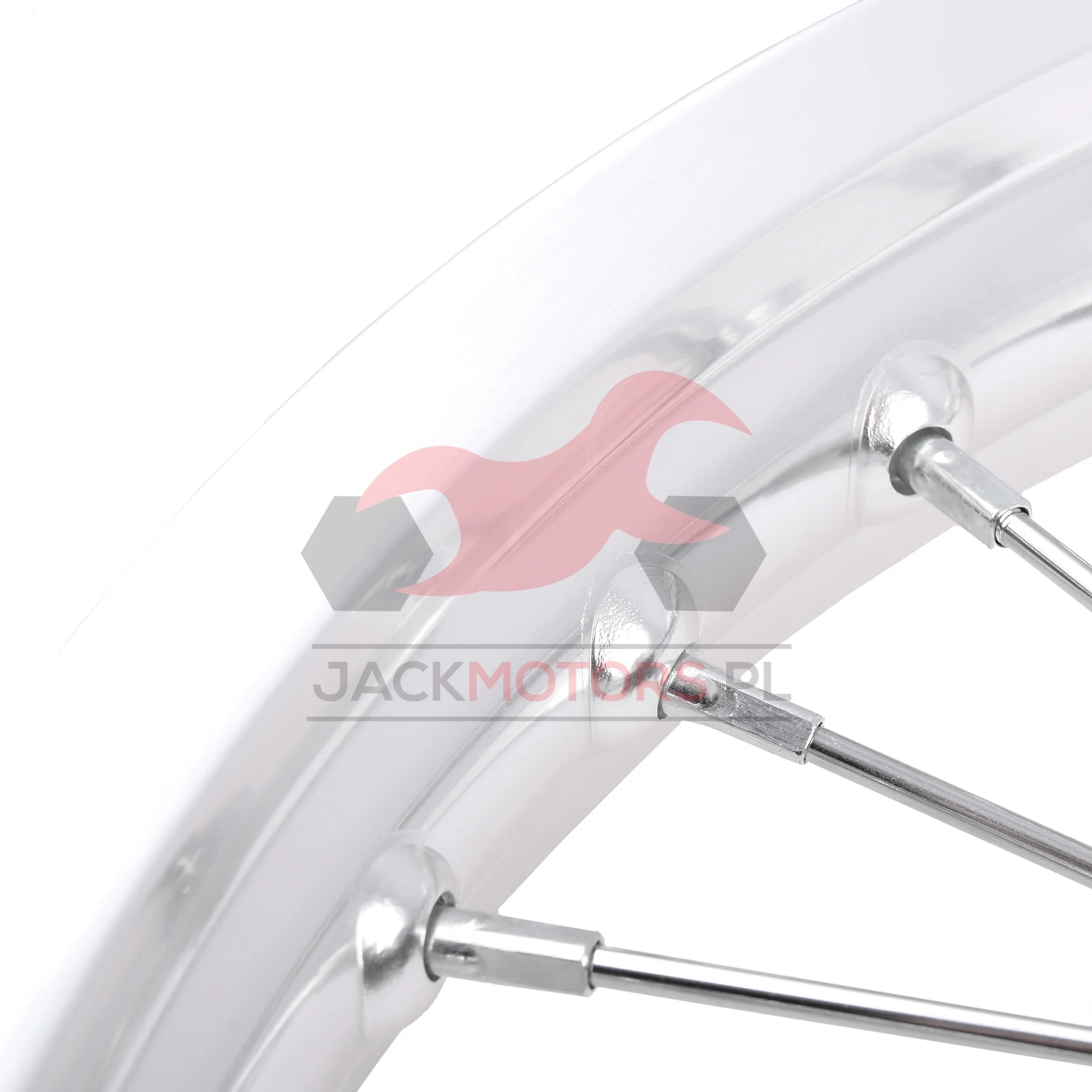 Koło jezdne przód MZ ETZ 1,85 × 18 aluminium DPR Classic hamulec tarczowy czarna piasta + szprychy chrom — ujęcie 3
