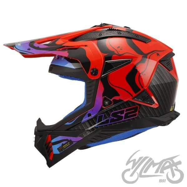 Kask LS2 MX708 Fast II Wash Gloss Red — XS — ujęcie 2