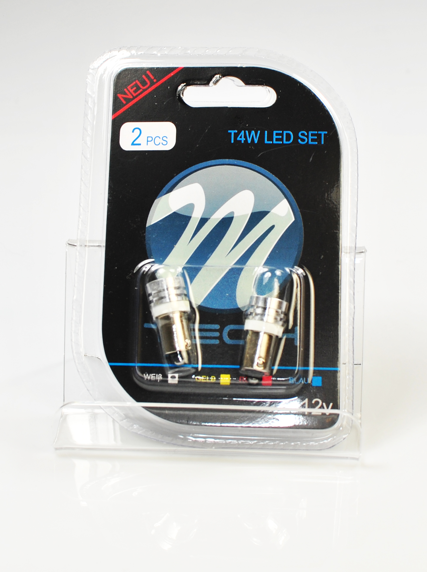 Żarówka LED T4W 1-High Power biała, 2 szt. M-Tech LB016W — ujęcie 2