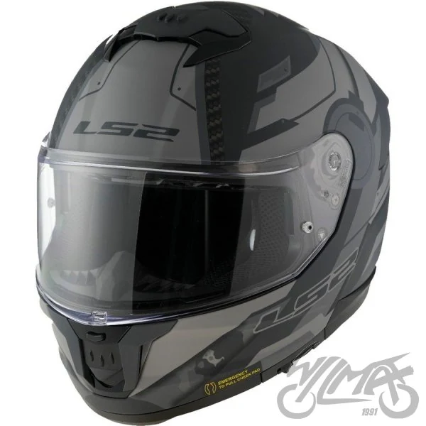 Kask LS2 FF808 Stream II Shadow M.Titan Grey — rozmiar S — ujęcie 1