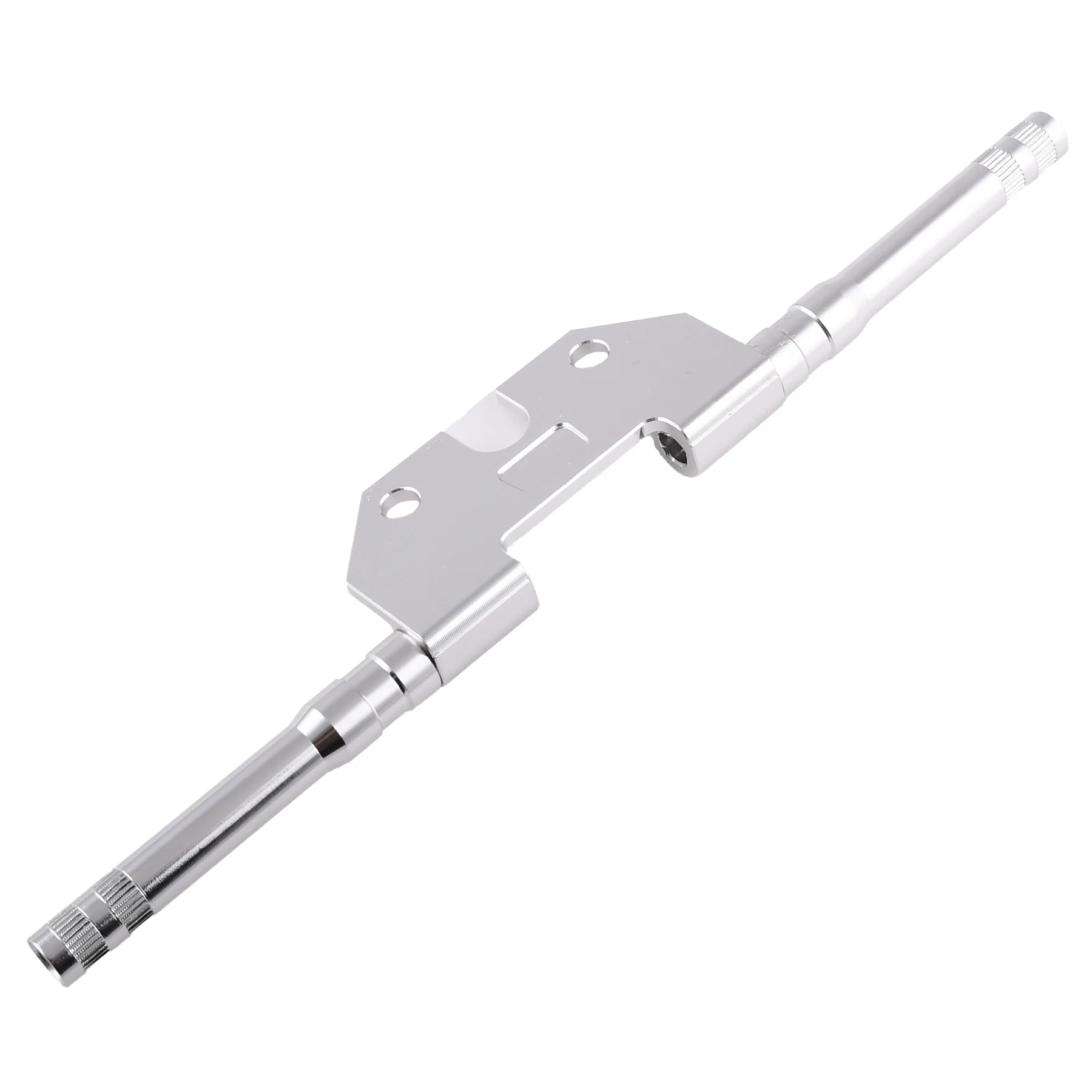 Uchwyt kierunkowskazu Simson tył 10 mm okrągły aluminium CNC srebrny z gwintem M8 Racing Force — ujęcie 2