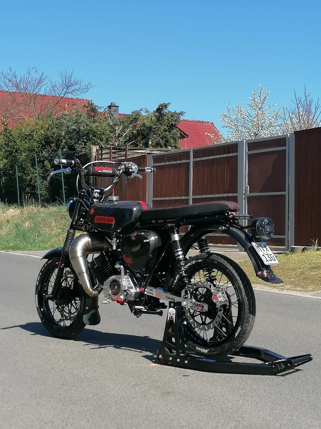 Tłumik Simson cross mtx 130 DPR Performance · czarna Evo (VM7435) — ujęcie 16
