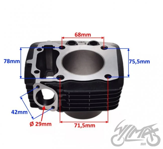 Cylinder 64,5 mm do Junaka M12 komplet — ujęcie 2